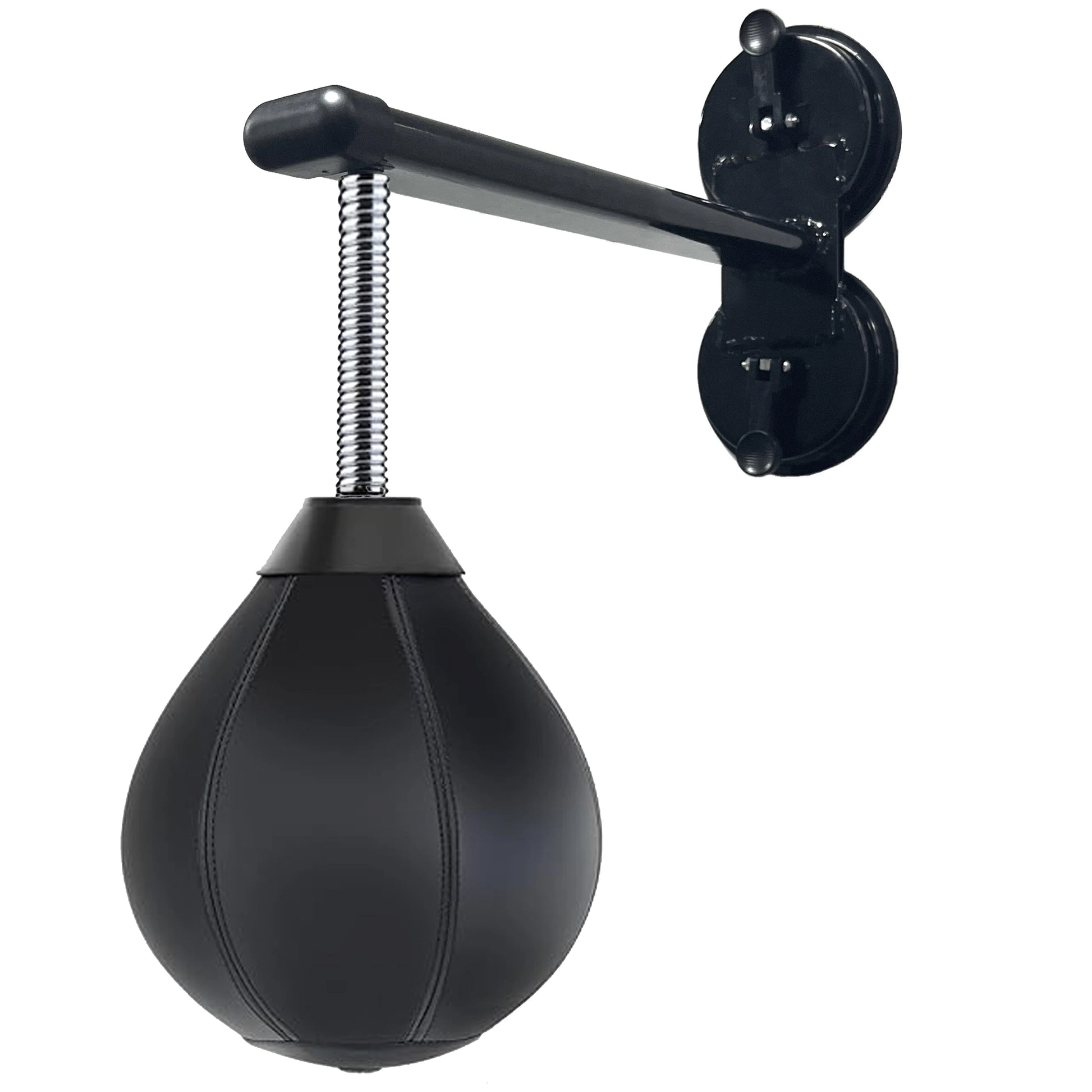 No Drilling Boxing Speed Bag with Strong Suction Cup, Wall-Mount Punching Bag & Reflex Ball for Home Gym Fitness & Workouts